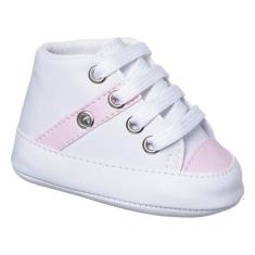 Tenis Sapatinho Bebe com Cadarço Meninos e Meninas - Baby Soffete, Bra