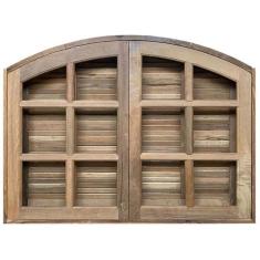 Janela de Abrir / Abrir em Arco de Madeira itaúba Batentes de 10 CM Es