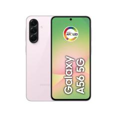 Smartphone Samsung Galaxy A56 256GB - Rosa, 5G, Câmera Tripla 50MP, RAM 8GB, Tela 6.7&quot;