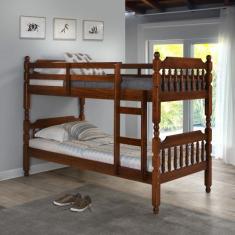 Beliche Torneado em Madeira Maciça Mv Outlet, Mogno