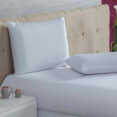 Jogo De Cama Casal 3 Peças Percal 200 Fios Sleep Branco