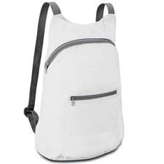 Mochila Dobrável Compacta Ripstop TopGet (Branco)