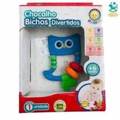 Chocalho Mordedor Bichos Divertidos Bichinho Colorido