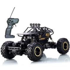 Carrinho De Controle Remoto 4x4 Monster Truck Rock Crawler 4WD Hight Speed Brush Off-Road Truggy + Bateria Extra