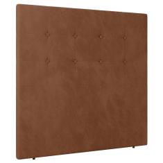 Cabeceira Cama Box Casal Queen Size Luana 160cm Veludo Laranja