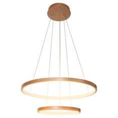 Lustre Pendente Moderno Anéis Led 40w 2 Arcos Cobre St549 - Starlumen