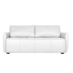 Sofá Decorativo Sala de Estar Lily 3 Lugares 240cm Couro Branco G34 - 