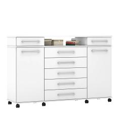 Cômoda London 2 Portas E 7 Gavetas Branco - Demóbile Branco