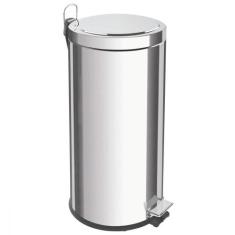 Lixeira Inox Tramontina 30L com Pedal e Balde Interno, Prata