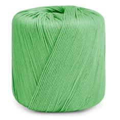 CAMAL Fio de tricô, fio de algodão Amigurumi 1 mm x 145 metros, fio de algodão de 8 camadas para tricô, enfeites de Natal de crochê, amigurumi, doily, xale, vestidos, chapéus (verde macio)