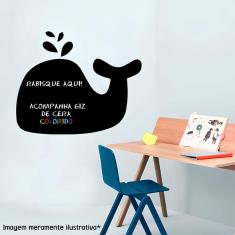 Adesivo De Parede Lousa Baleia