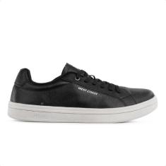 Tênis West Coast WC 34 Casual Masculino, 38, Preto, Cinza