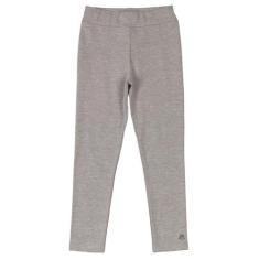 Calça Legging Infantil Básica em Cotton - Up Baby, Cinza, G