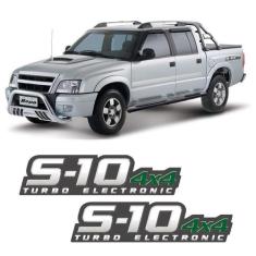 Par De Adesivos S10 2009/2011 Turbo Electronic 4x4 Verde - SPORTINOX, 