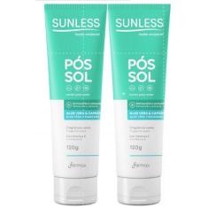 Loção Pós Sol com Aloe Vera e Camomila Sunless 120g Alívio e Hidrataçã