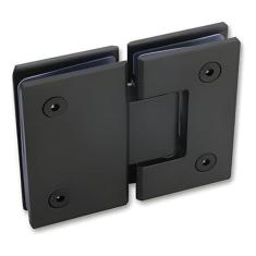 Dobradiça 1010 Preta Inox 180 Porta Box Vidro Gv48 Escovado