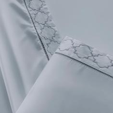 Jogo De Lençol King Isa Micropercal 300 Fios 4 Peças Cinza