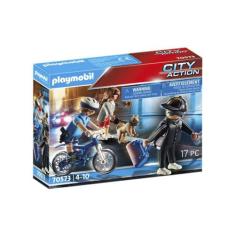 Playmobil Policial Com Bicicleta E Fugitivo Sunny 2546