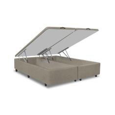 Base Box Baú Basic Queen Bipartido Yescasa Provença Bege