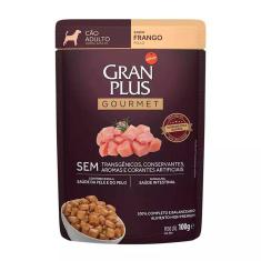 Ração Úmida Gran Plus Gourmet Cães Adultos Frango Sachê 100g