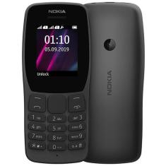 Nokia 110 - Celular Dual Sim Vga Fm 32Mb Preto Compacto