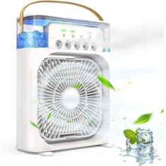 Ventilador Portátil de Mesa Mini Ar Condicionado Umidificador Climatiz
