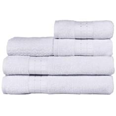 Jogo de Banho Toalhas Magic 100% Algodão 5 Peças - Branco - Casa Scarp