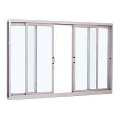 Janela de Correr em Aço 120 x 150 x 12 cm 4 Folhas Pratika Sasazaki