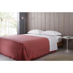 Colcha Manta King Buddemeyer In Design Algodão 2,30 x 2,80 m, Vermelho