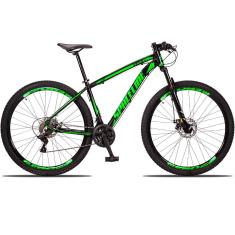 Bicicleta Aro 29 Spaceline Vega 24 Vel Câmbio Traseiro Shimano Freio a Disco Bike MTB Alumínio-Unissex