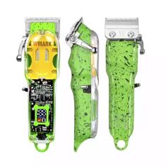 Máquina de cortar cabelo wmark ng-308 sem fio profis. verde