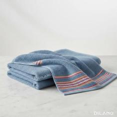 Toalha De Banho Macia 100% Algodão Criativa 140x75cm Lmpeter Rosa Azul