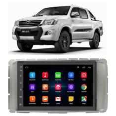 Kit Multimidia Android Hilux 12 13 14 15 7 Pol + Câmera e Moldura - E-