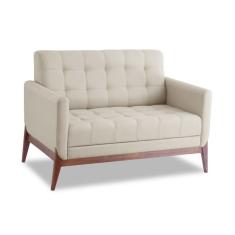 Sofá  2 Lugares Brooks Linho Areia 126 cm