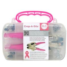 Aplicador De Ilhós Crop A Dile Pink - Kit Com Estojo E 100 Ilhoses Wer