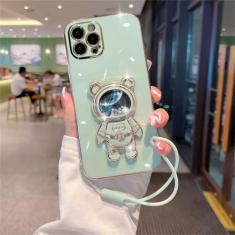 Capa de suporte de astronauta com areia movediça para Samsung Galaxy A13 A14 A54 A04 4G A53 A73 A33 A52S A23 A22 A32 Capa de silicone, estilo 3, para Samsung A22 (5G)