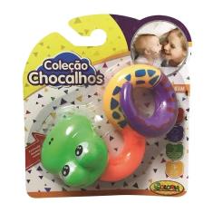 Chocalho minhoca trançada cores  - coloria