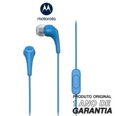 Fone De Ouvido Original Motorola Earbuds 2-S com Microfone Conexão P2 