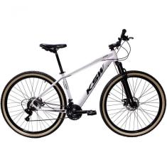 Bicicleta Aro 29 Ksw Xlt 24v Freio A Disco Suspensão Mountain Bike Alumínio - Branco Tam.15