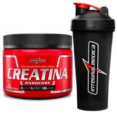Creatina Pura 150g + Coqueteleira Preta Integralmedica