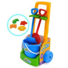 Kit Carrinho Praia Infantil Mobi Car - Usual Brinquedos