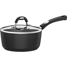 Panela Tramontina Indução Antiaderente Mônaco Preta 18cm, 2L, Preto