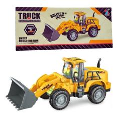 Brinquedo Trator Pá Carregadeira Com Luzes E Movimento Carro