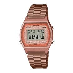 Relógio Casio Feminino Glitter Vintage Rosé B640WCG-5DF