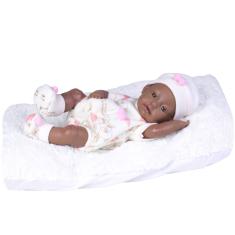 Boneca Negra Menina Reborn Boutique Dolls - Super Toys