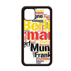 Ilustração estilo mapa da cidade da Alemanha para iPhone 12 Pro Max capa para Apple Mini Mobile Case