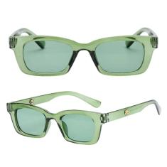 Óculos De Sol Vintage Feminino Masculino Verde UV400 Retrô