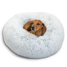 Cama Best Friends Formato Donut Para Cães Pequeno - Gelo