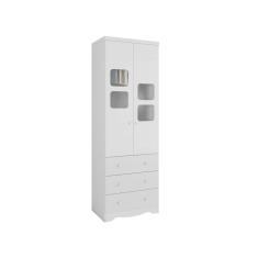 Guarda Roupa Bebê Moveis Peroba Uli 02 portas 03 gavetas MDF