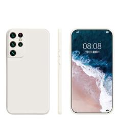 Capas quadradas de silicone líquido para Samsung S22 S21 S20 FE Plus Note 10 20 Ultra A32 A42 A52S A72 A53 A13 5G Capa macia à prova de choque, branca, para Samsung A13 5G